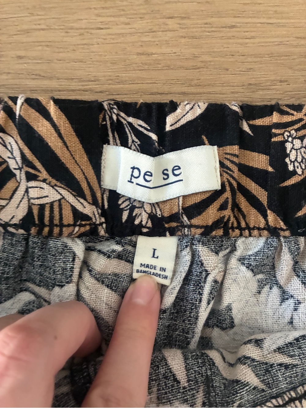 Pe Se Women’s Linen Blend Tropical Print Pants, Large | NWOT - Picture 6 of 10